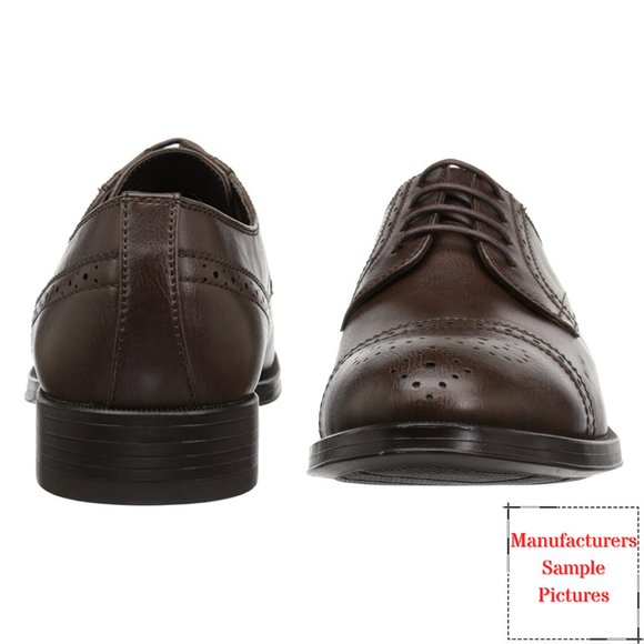 Perry Ellis Portfolio Toby Oxford Tobacco Dark Drown  11 Medium PEJSN17088B-2 - Picture 8 of 9